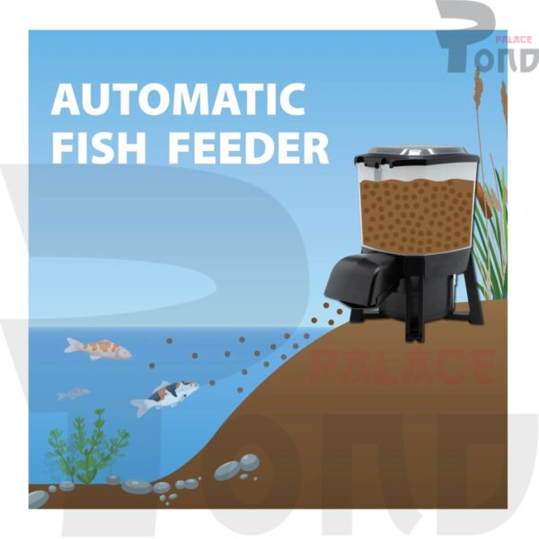 Autofeeder Kolam Ikan Koi Sunsun 6L Auto Feeder Automatic Pond Feeder Solar Powered - Gambar 7