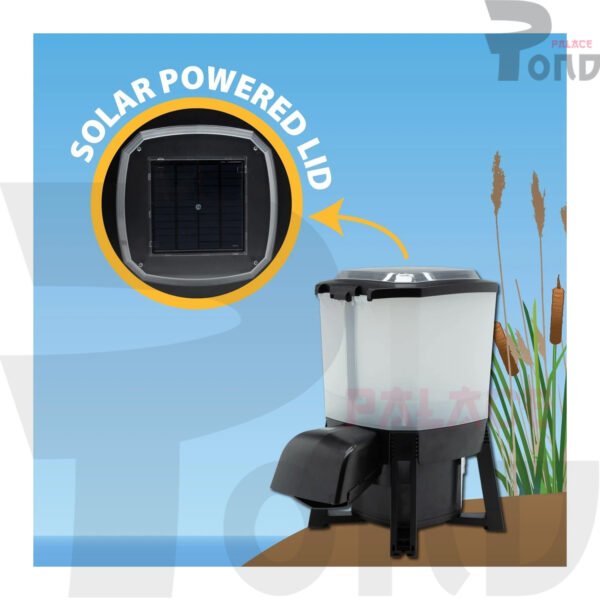 Autofeeder Kolam Ikan Koi Sunsun 6L Auto Feeder Automatic Pond Feeder Solar Powered - Gambar 10