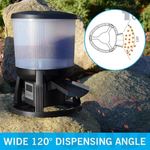 Autofeeder Kolam Ikan Koi Sunsun 6L Auto Feeder Automatic Pond Feeder - Gambar 5