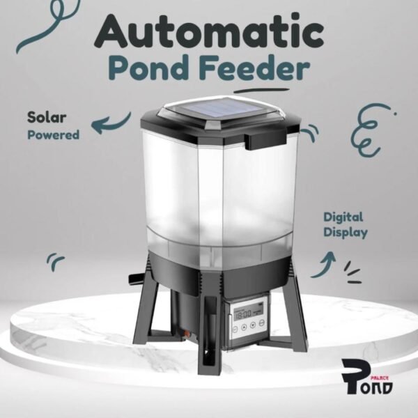 Autofeeder Kolam Ikan Koi Sunsun 6L Auto Feeder Automatic Pond Feeder Solar Powered