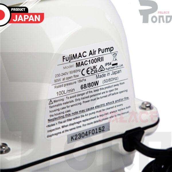 Pompa Udara Air Pump FujiMAC 100 RII Septic Airpump Air Blow Made in Japan - Gambar 7