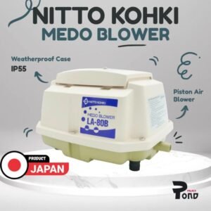 Aerator Nitto Kohki Medo Air Blower LA 80B Pompa Udara Kolam Koi