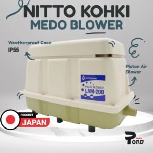 Aerator Nitto Kohki Medo Air Blower LAM 200 Pompa Udara Kolam Koi