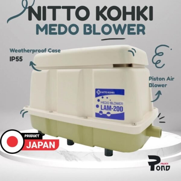 Aerator Nitto Kohki Medo Air Blower LAM 200 Pompa Udara Kolam Koi
