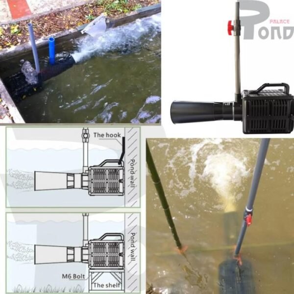 Pond Pump Hailea Aeration Venturi Pompa Air Arus Oksigen Kolam Koi Tambah Ikan - Gambar 3