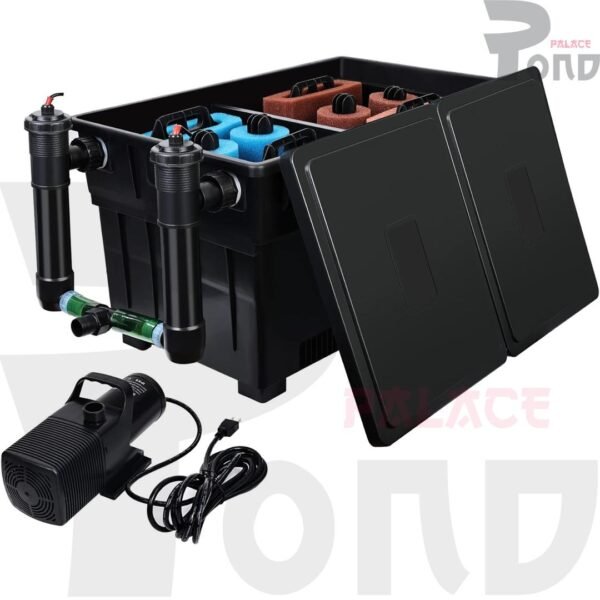 Pond Bio Filter Jebo 100-I UVC 2x24W Filter Kolam Koi Include Pompa Air - Gambar 6
