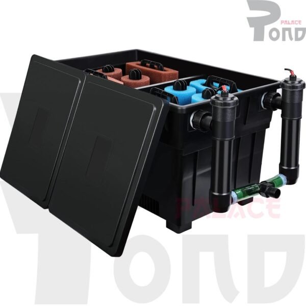 Pond Bio Filter Jebo 100-I UVC 2x24W Filter Kolam Koi Include Pompa Air - Gambar 5