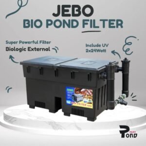 Pond Bio Filter Jebo 100-I UVC 2x24W Filter Kolam Koi Include Pompa Air