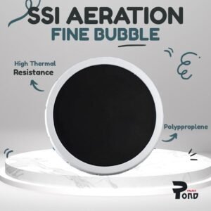 Super Membran Diffuser Kolam Koi 25 CM Made in USA SSI Aeration 10" Wastewater Treatment