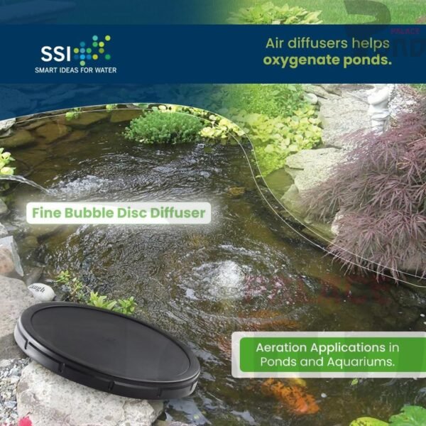 Super Membran Diffuser Kolam Koi 35 CM Made in USA SSI Aeration 12" Wastewater Treatment - Gambar 3