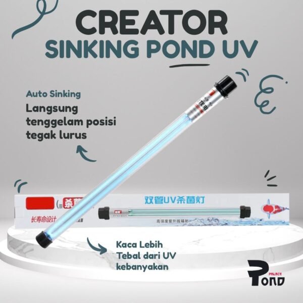 Sinking Pond Germicidal UV Creator Ultraviolet Celup Kolam Koi Tenggelam